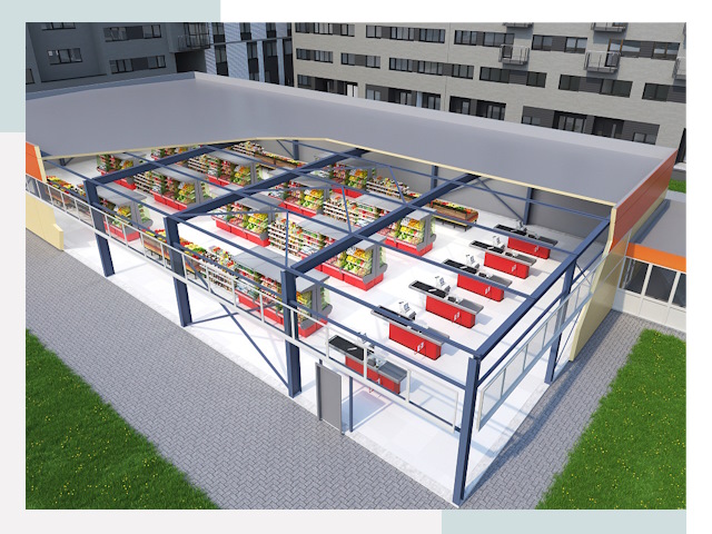 Строительство магазинов в Салехард от 642 руб. за м²