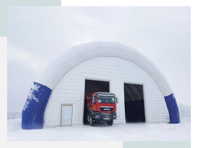 Мобильные ангары в Салехарде