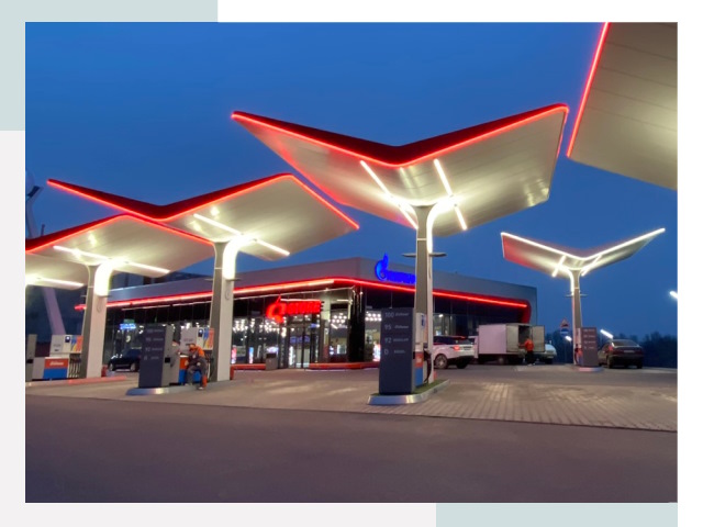 Навесы для АЗС в Салехарде