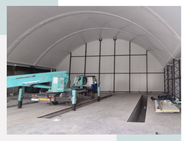 Внутреннее оснащение ангаров в Салехарде