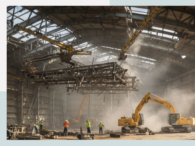 Демонтаж ангаров в Салехарде от 642 руб. за м²